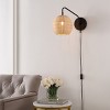Grigory 15" Wall Sconce (Set of 2) - SCN4079 - Natural/Black - Safavieh - 4 of 4