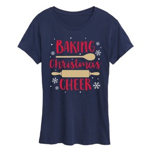 Women's - Instant Message - Baking Christmas Cheer Short Sleeve Graphic T-Shirt - 1 of 4