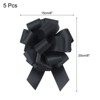Unique Bargains Personalized Sparkly Gift Wrapping Large Pull Bows for Wedding Baskets 5 Pcs - 2 of 4