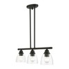 Livex Lighting Montgomery 3 - Light Chandelier in  Black - 3 of 4