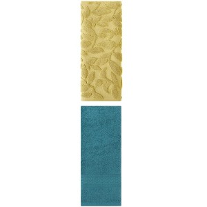 REGALWOVEN Geometry Pattern Cotton Decorative Hand Towels 13" x 30"/14" x 30" 2 Packs - 1 of 4