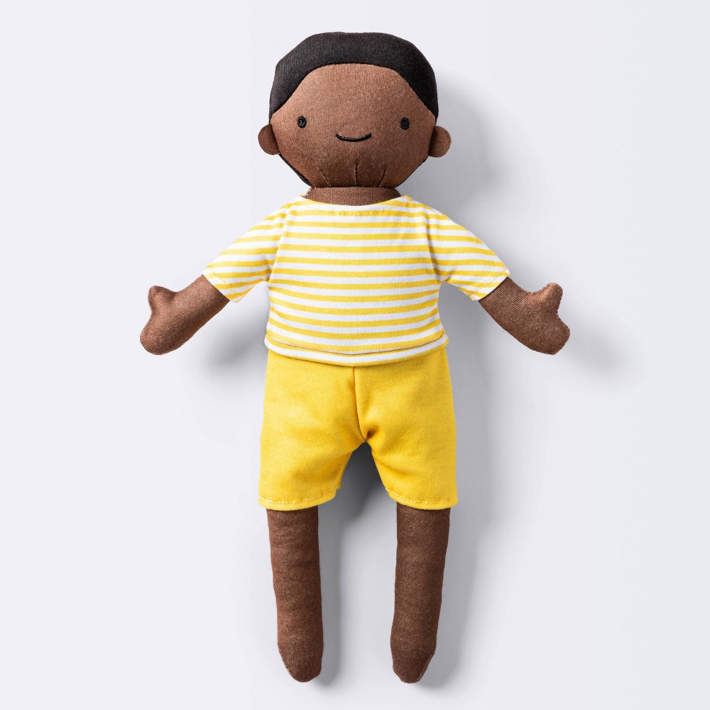 Photos - Doll Plush  with Yellow Shorts - Cloud Island™