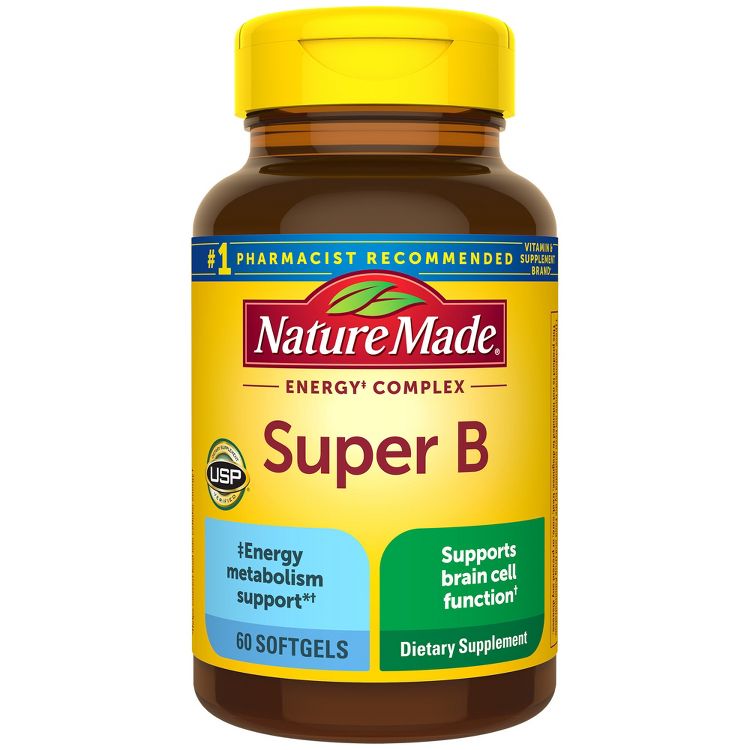 Nature Made Super B Energy Complex Softgels - 60ct, 1 of 10
