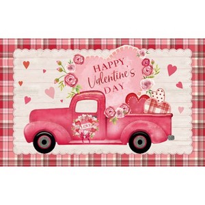 Briarwood Lane Valentineu2019s Doormat 30x18 Indoor Outdoor Valentines Love Pickup For Valentineu2019s Doormat - 1 of 4
