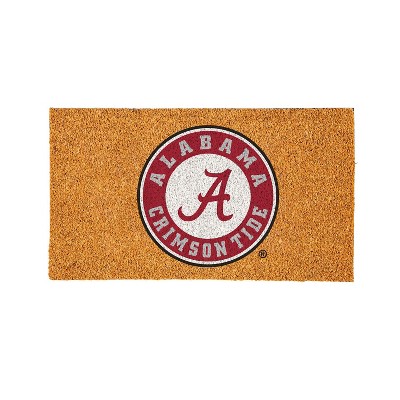 EvergreenNCAAAlabama Crimson Tide Logo Natural Coir 28 x 16 Inches Indoor Outdoor Doormat
