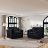DOMETOUR Oversized Chenille Oversized Accent Sofa Chair Set of 2, Modern Armchair Reading Chairs for Bedroom, Living Room - 2 of 4