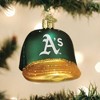 Old World Christmas Blown Glass Ornament for Christmas Tree, Oakland Athletics Baseball Cap - 2 of 3