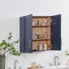 Modern Bathroom Wall Cabinet, Wall Mounted Medicine Cabinet with Adjustable Shelves, Space Saver Floating Storage Cabinet for Bathroom Kitchen - 2 of 4