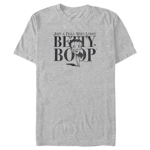 Men's Betty Boop Just A Fella Who Loves Betty Boop T-shirt : Target