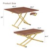 Sapphtopaz Modern Multifunctional Lift Coffee Table with Metal Adjustable Height Legs Dining Table with Extendable Top for Living Room - 2 of 4