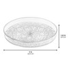 iDesign 9-Inch Plastic Lazy Susan Organizer for Bathroom Storage - Clear - 2 of 4