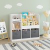 Modern Kids Bookcase with MDF Frame Fabric Drawers Anti-Tip Kit for Playroom or Bedroom 36in Wide-3irtyhousy - 3 of 4