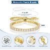 Moissanite Tennis Bracelet 1.5-7.7 ct, 18K White Gold Plated over 925 Silver, Adjustable D Color VVS1 Round Cut, Gift for Wife - 4 of 4