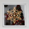 Northlight 16" White Lighted Snowflake Christmas Window Silhouette - 3 of 4