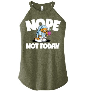 Women's - Garfield - Nope Not Today Graphic High Neck Tank - 1 of 3