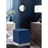 Meridian Furniture,Jax Velvet Ottoman/Stool - 2 of 4