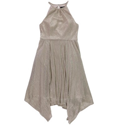 Alex Evenings Womens Handkerchief Hem A-line Dress