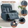 Oversized Recliner Chair,Classic and Traditional Manual Recliner Chair W/ Vibration Massage and Heat - 3 of 4