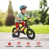 Toddler Balance Bike 2 Year Old, 12 Inch No Pedal Kids Bike for 2-5 Years Old, Lightweight Push Bicycle with Adjustable Handlebar and Seat - 4 of 4