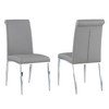 Chintaly Imports,Contemporary Upholstered Cantilever Side Chair - Set of 4 - 2 of 4