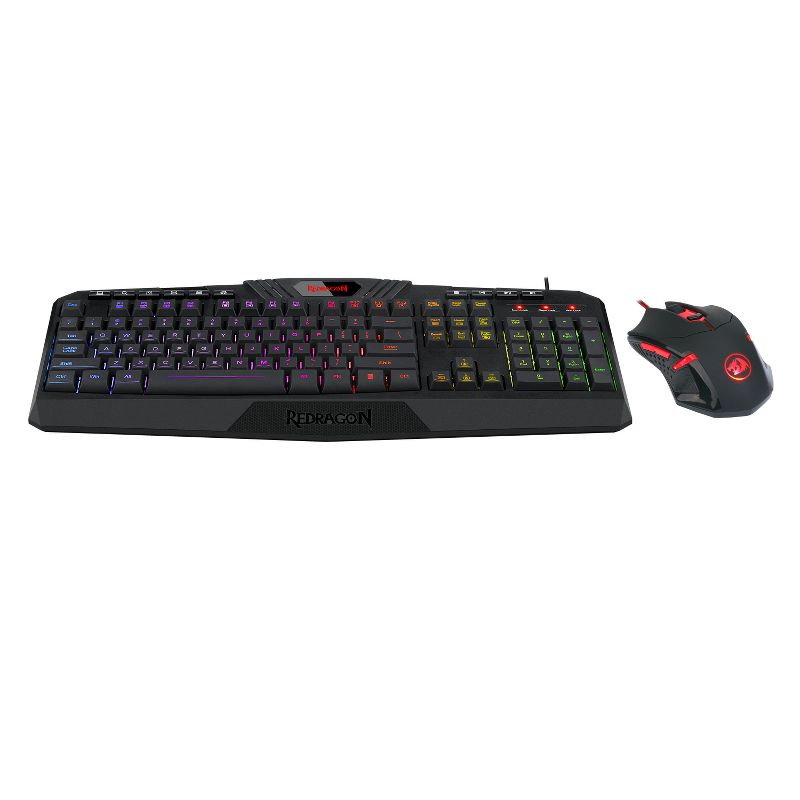 Redragon Gaming Essentials S101-3 Wired Gaming Keyboard and Optical Mouse Bundle with RGB Backlighting, 2 of 8