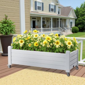 Outdoor Garden Bed Planting Box With A Capacity Of 78L/21Gal/2.75 Cubic Feet - 1 of 4