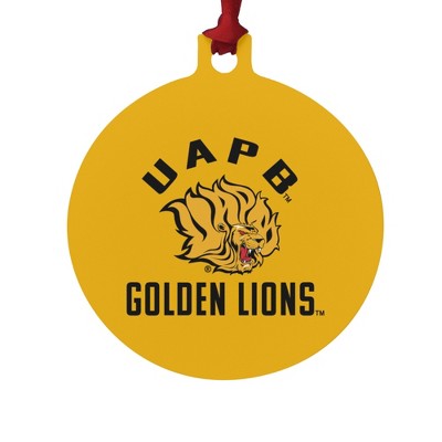 Arkansas at Pine Bluff Golden Lions Aluminum Holiday Christmas Tree Ornament