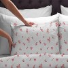 Pointehaven 180 GSM Brushed Soft Cotton Heavy Weight Flannel Printed Oversized Duvet Set - 4 of 4