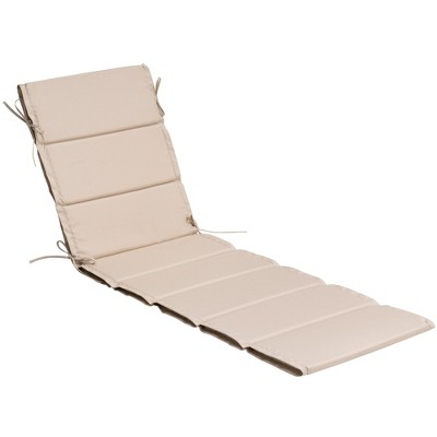 Pellebant Patio Outdoor Chaise Lounge Cushion Foldable Outdoor Lounge Chair Cushion for Patio Furniture 30D Sponge
