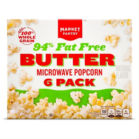 94 Fat Free Butter Microwave Popcorn 6pk Market Pantry Target