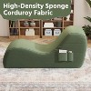 SYFERLORY Ergonomic Yoga Chair with Ottoman - Recliner with Side Pockets，Green - 4 of 4