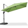 PURPLE LEAF 10 Feet Patio Umbrella Outdoor Cantilever Square Umbrella Aluminum Offset Umbrella with 360-degree Rotation for Garden Deck Pool Patio - 2 of 4