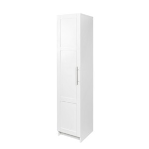 TopComfy Decorative Storage Cabinets Modular Wine Bar Cabinet Buffet Cabinet With Hutch Furniture For Dining Room, White, 15.75"*15.75"*70.87" - 1 of 4