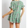 Women's Printed Smocked Top - DAVI & DANI - 3 of 4
