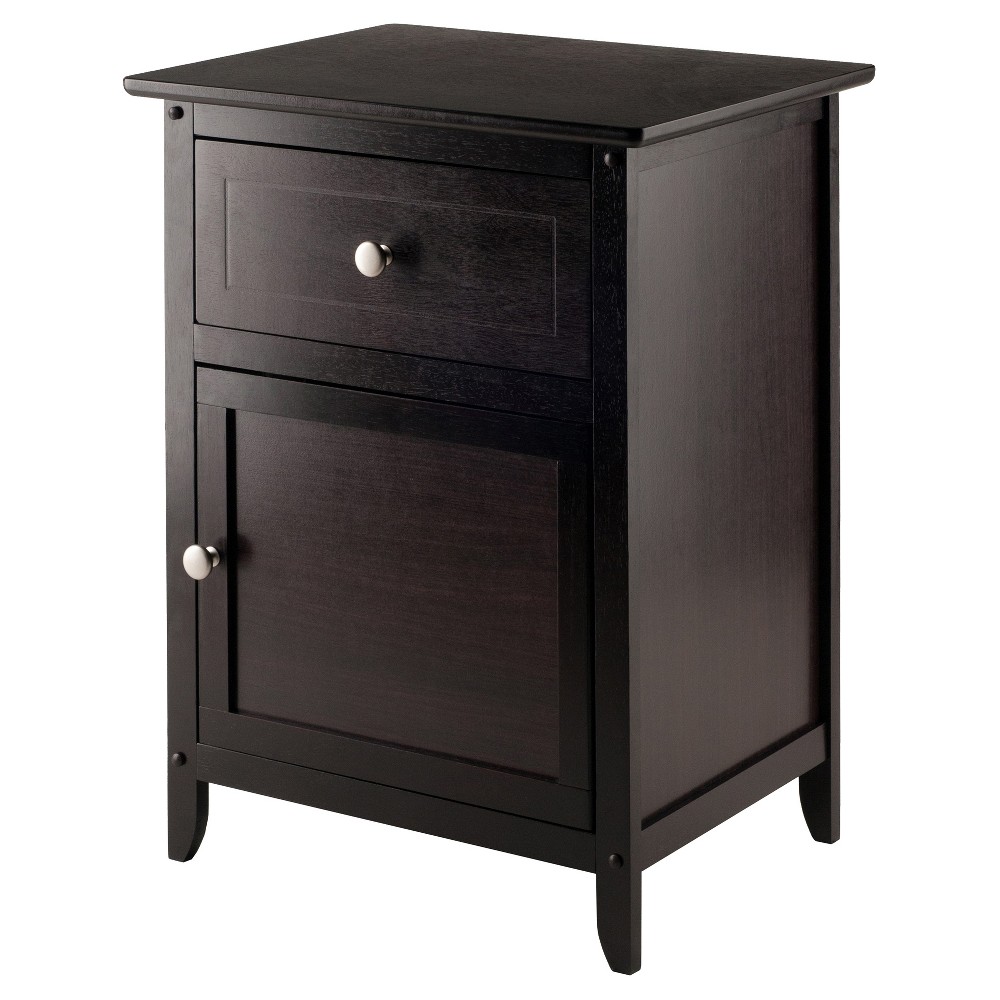 Photos - Storage Сabinet Eugene Nightstand - Espresso - Winsome