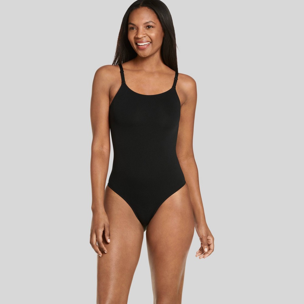 Jockey Generation Women's Body Concealer Thong Bodysuit - Black XXL