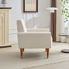 Christopher Knight Home Felicity Mid Century Modern Fabric Tufted Accent Chair, Beige - image 3 of 4