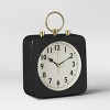 5" Square Alarm Clock Black - Threshold™ - image 3 of 3