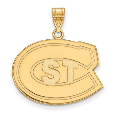 Black Bow Jewelry 10k Yellow Gold St. Cloud State Huskies NCAA Large Pendant