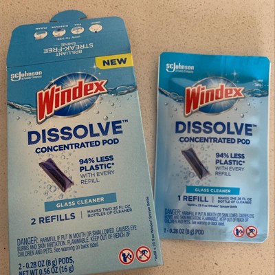 Windex Original Dissolve Pods Cleaner Refill - 0.28 Fl Oz/2ct : Target