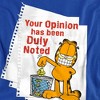 Boys' Garfield Duly Noted T-Shirt Royal Blue Medium - 3 of 4