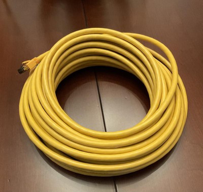 50 Foot Cat.8 S/FTP Ethernet Network Cable 2GHz 40G - Yellow - Ships from  California