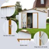 NicBex 10ft�12ft Outdoor Storage Sheds Metal Garden Sheds for Garden Tools, Bikes, Durable and Weather-Resistant - 3 of 4
