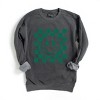 Simply Sage Market Women's Garment Dyed Graphic Sweatshirt Checkered Christmas Smiley - 2 of 4