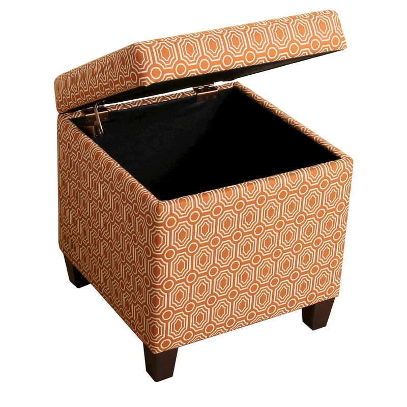 Sunshine Storage Cube Ottoman - Orange - HomePop, 2 of 9