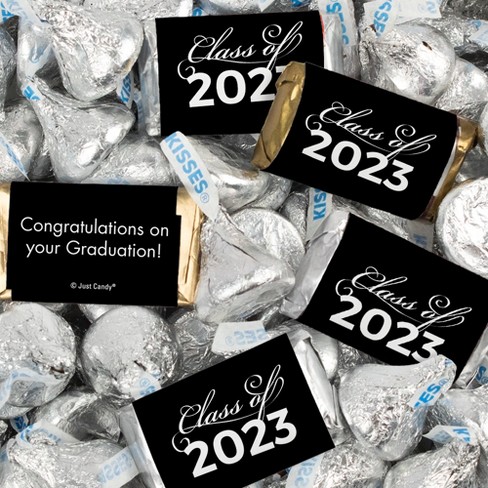 116 Pcs Black Graduation Candy Party Favors Hershey's Miniatures And ...