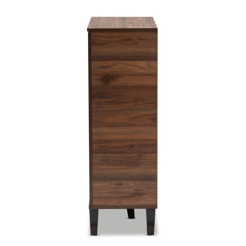 Idina Mid-Century Wood 1 Door Shoe Cabinet - Baxton Studio, 4 of 8
