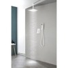 Kumasinova 8" Square Rain Shower Head,Utra Thin 304 Stainless Steel Wall/Ceiling-Mounted Showerhead with Self-Clean Nozzles - 2 of 4
