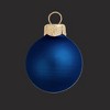 Northlight 6ct Midnight Blue Matte Finish Christmas Ball Ornaments - 4" (100mm) - 2 of 4