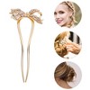 Unique Bargains Women's Fashion U-shaped Bow Decorative Hairpin 1 Pc - 3 of 4